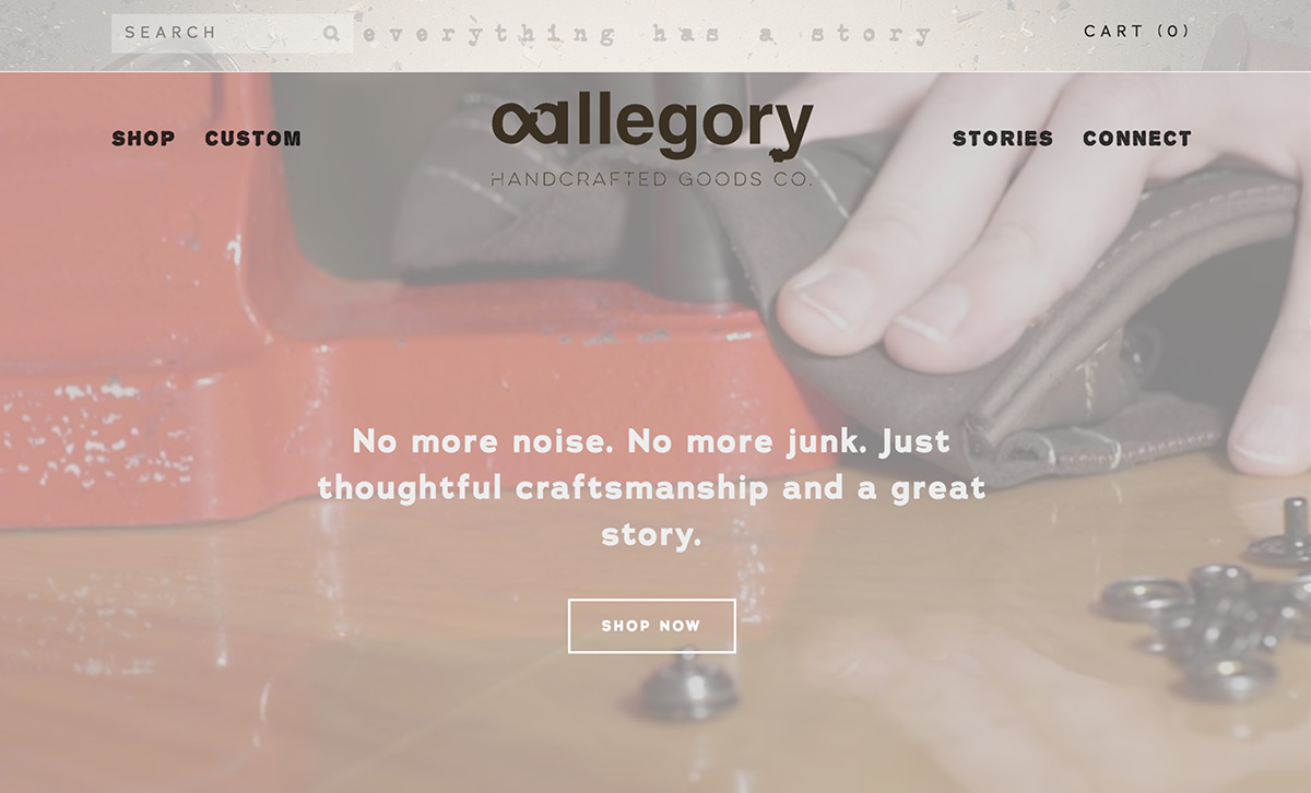 Allegory Goods Website