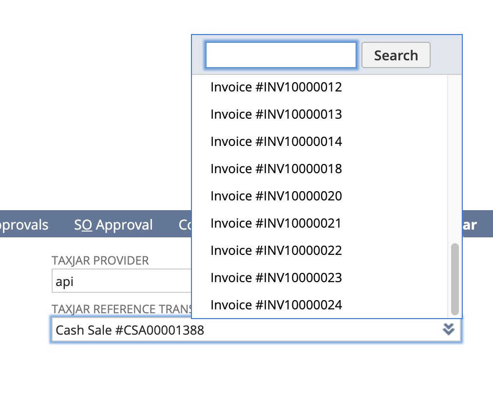 TaxJar Reference Transaction